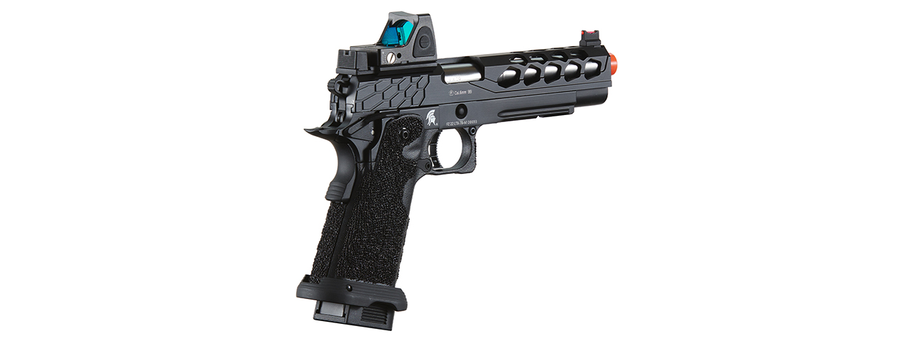 Lancer Tactical Stryk Hi-Capa 5.1 Gas Blowback Airsoft Pistol w/ Reflex Red Dot Sight - (Black)