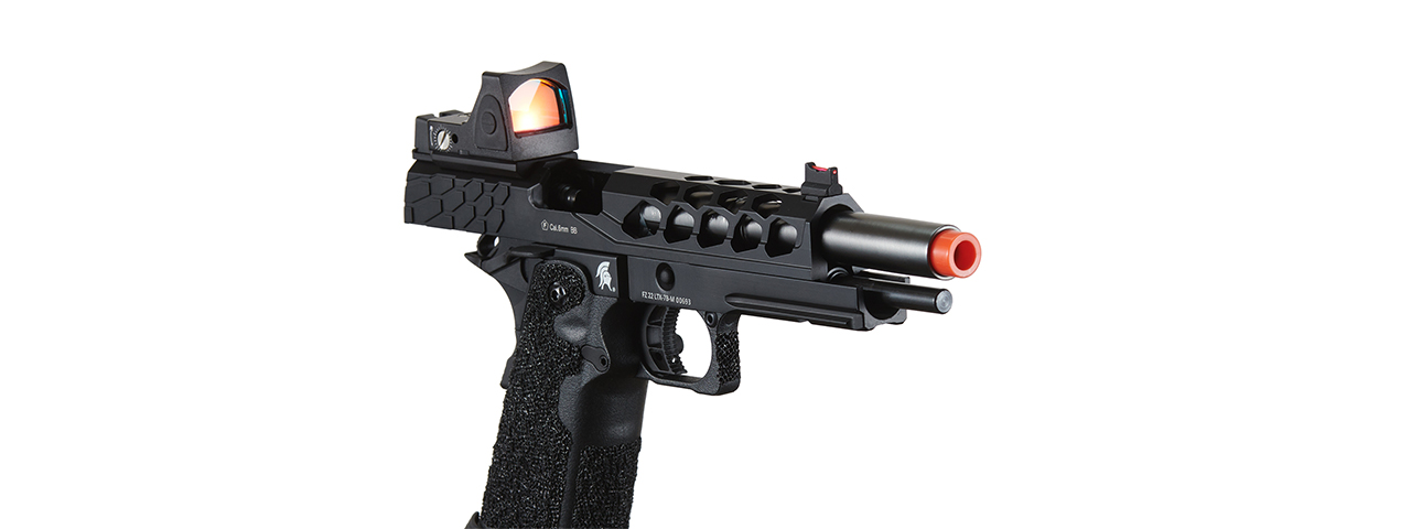 Lancer Tactical Stryk Hi-Capa 5.1 Gas Blowback Airsoft Pistol w/ Reflex Red Dot Sight - (Black)