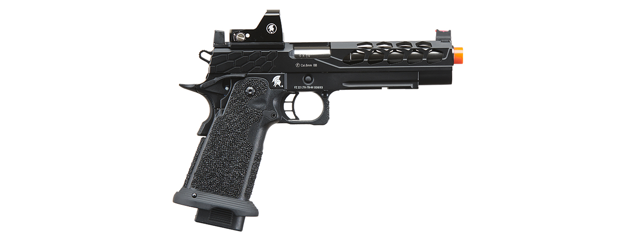 Lancer Tactical Stryk Hi-Capa 5.1 Gas Blowback Airsoft Pistol w/ Micro Red Dot Sight - (Black)