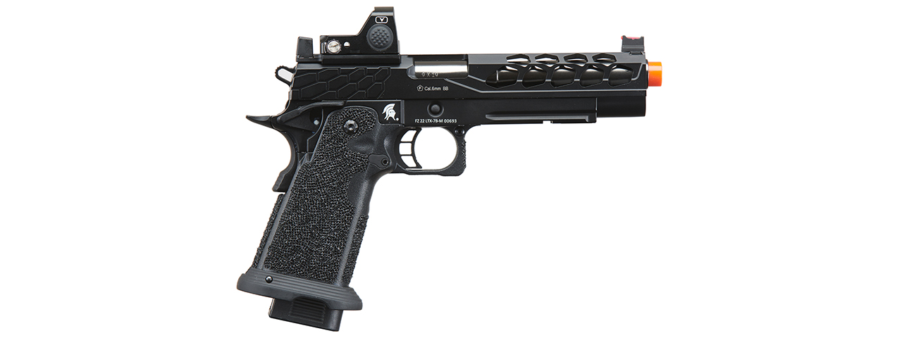 Lancer Tactical Stryk Hi-Capa 5.1 Gas Blowback Airsoft Pistol w/ Red Dot Sight - (Black)