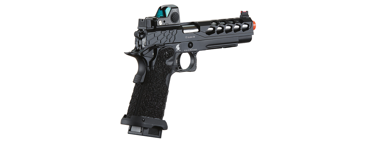 Lancer Tactical Stryk Hi-Capa 5.1 Gas Blowback Airsoft Pistol w/ Red Dot Sight - (Black)