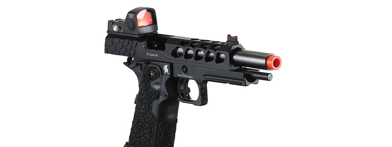 Lancer Tactical Stryk Hi-Capa 5.1 Gas Blowback Airsoft Pistol w/ Red Dot Sight - (Black)