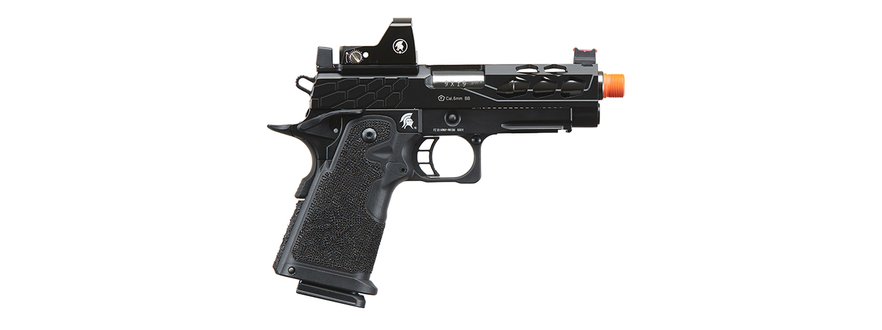 Lancer Tactical Stryk Hi-Capa 4.3 Gas Blowback Airsoft Pistol w/ Micro Red Dot Sight (Black)