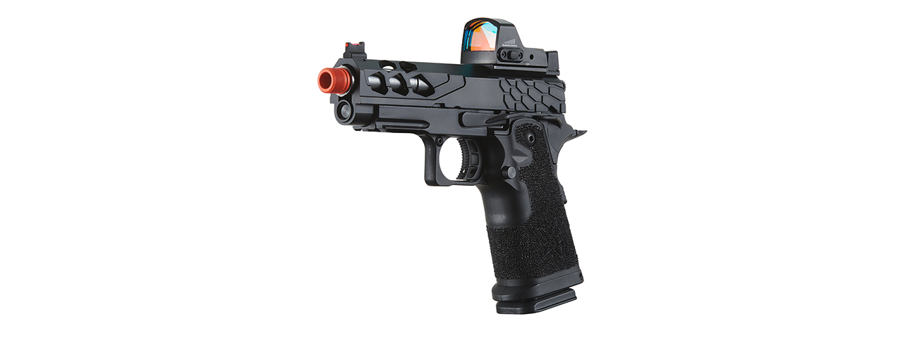 Lancer Tactical Stryk Hi-Capa 4.3 Gas Blowback Airsoft Pistol w/ Micro Red Dot Sight (Black)