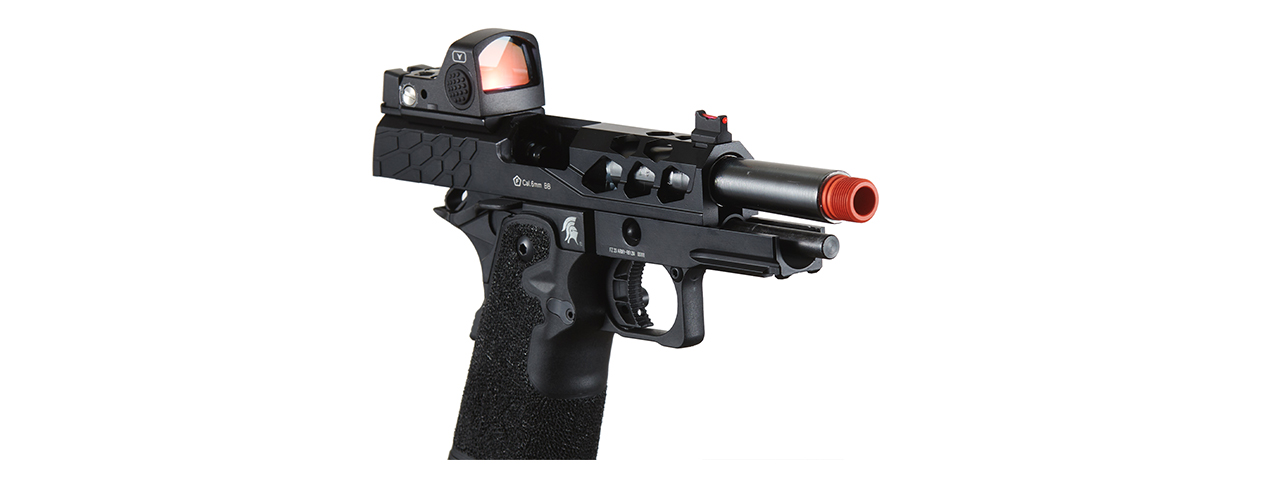 Lancer Tactical Stryk Hi-Capa 4.3 Gas Blowback Airsoft Pistol w/ Red Dot Sight (Black)