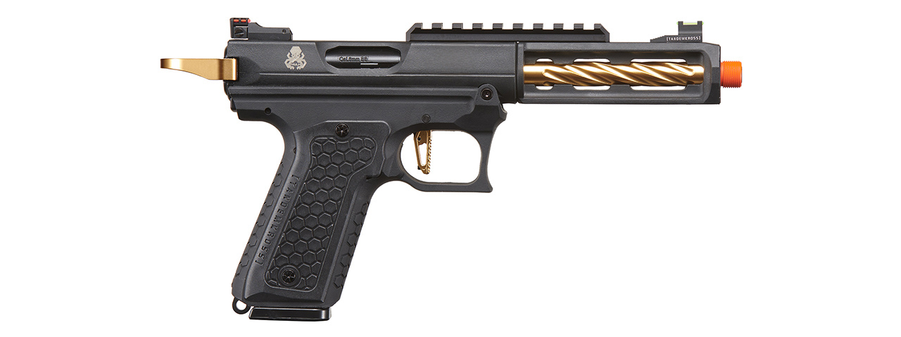 Lancer Tactical x Tandemkross CTHULHU Gas Blow Back Pistol - (Black/Gold)