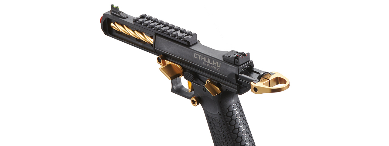 Lancer Tactical x Tandemkross CTHULHU Gas Blow Back Pistol - (Black/Gold)