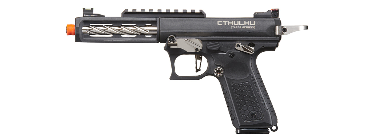 Lancer Tactical x Tandemkross CTHULHU Gas Blow Back Pistol - (Black/Silver)