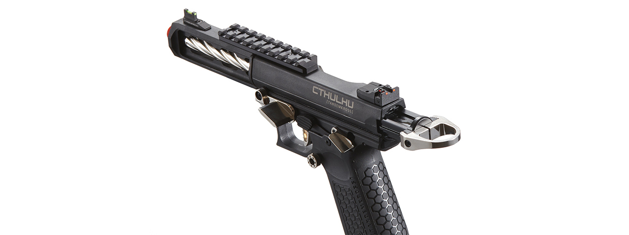 Lancer Tactical x Tandemkross CTHULHU Gas Blow Back Pistol - (Black/Silver)