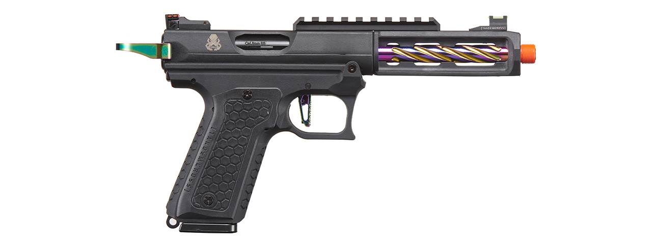Lancer Tactical x Tandemkross CTHULHU Gas Blow Back Pistol - (Black/Titanium)