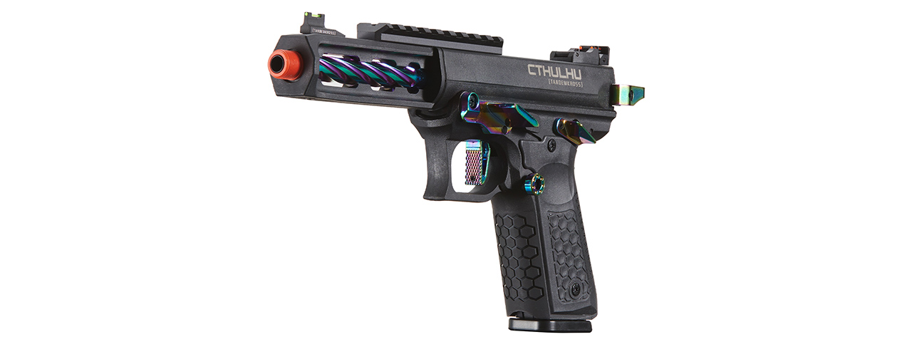 Lancer Tactical x Tandemkross CTHULHU Gas Blow Back Pistol - (Black/Titanium)