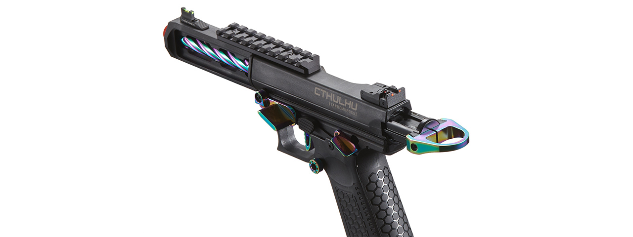 Lancer Tactical x Tandemkross CTHULHU Gas Blow Back Pistol - (Black/Titanium)