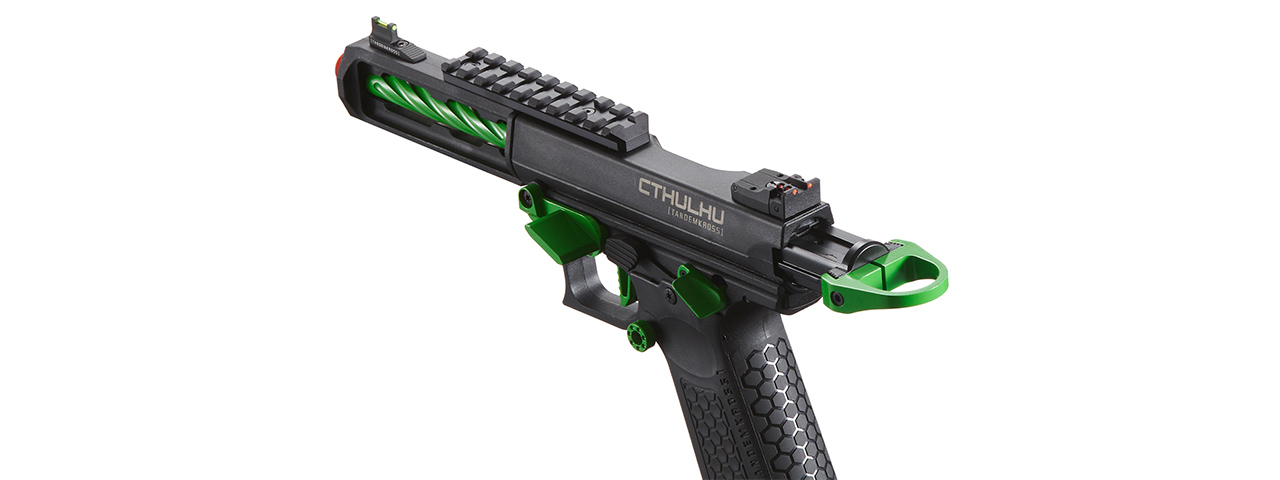 Lancer Tactical x Tandemkross CTHULHU Gas Blow Back Pistol - (Black/Green)