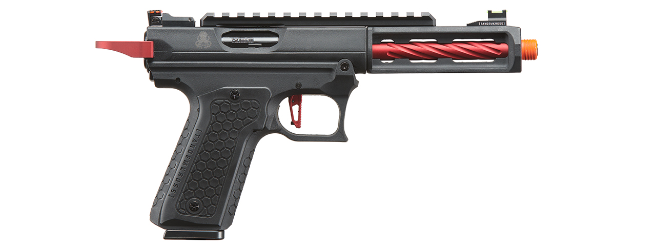 Tandemkross CTHULHU Gas Blow Back Pistol - (Black/Red) - Click Image to Close