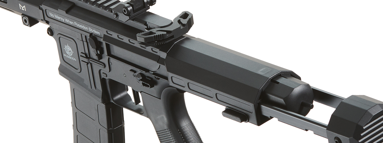 Poseidon Punisher 9" PDW AEGR Rifle w/ Medusa Mosfet - (Black) - Click Image to Close