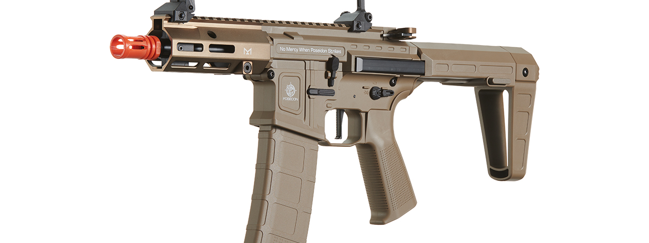 Poseidon Punisher 6" QRF AEGR Rifle w/ Medusa Mosfet - (Tan) - Click Image to Close