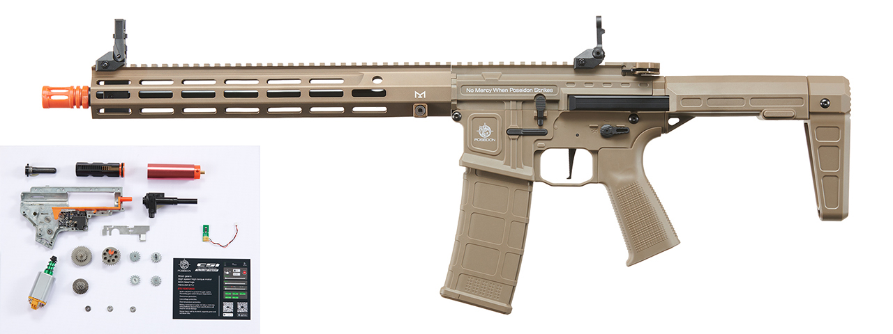 Poseidon Punisher 14" AEGR Rifle w/ Medusa Mosfet - (Tan)