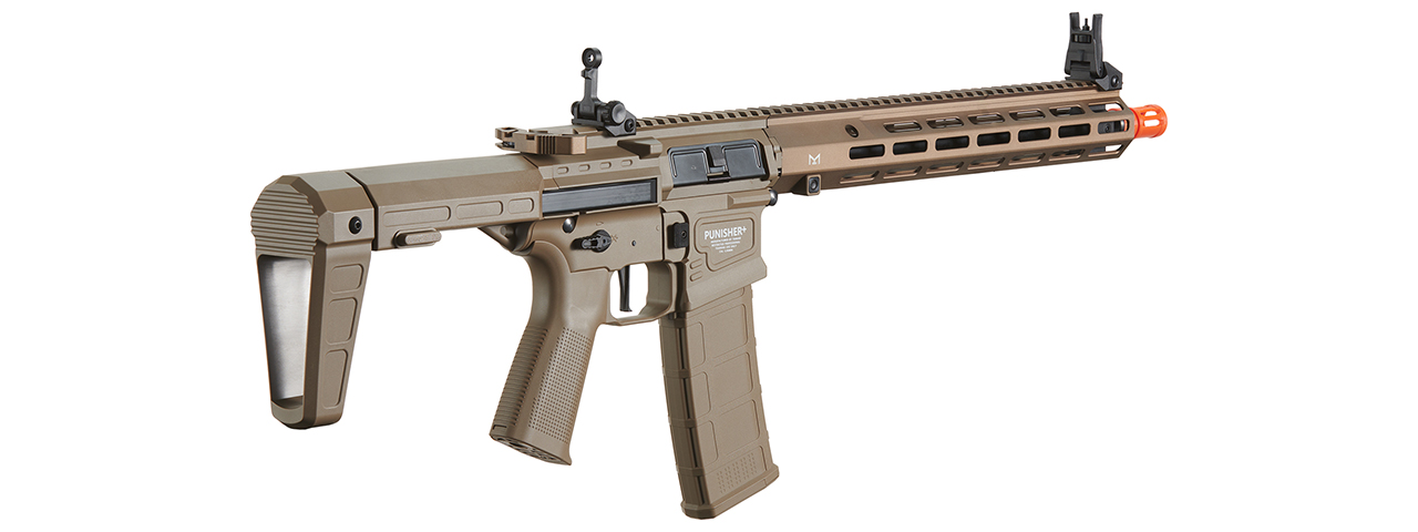 Poseidon Punisher 14" AEGR Rifle w/ Medusa Mosfet - (Tan) - Click Image to Close