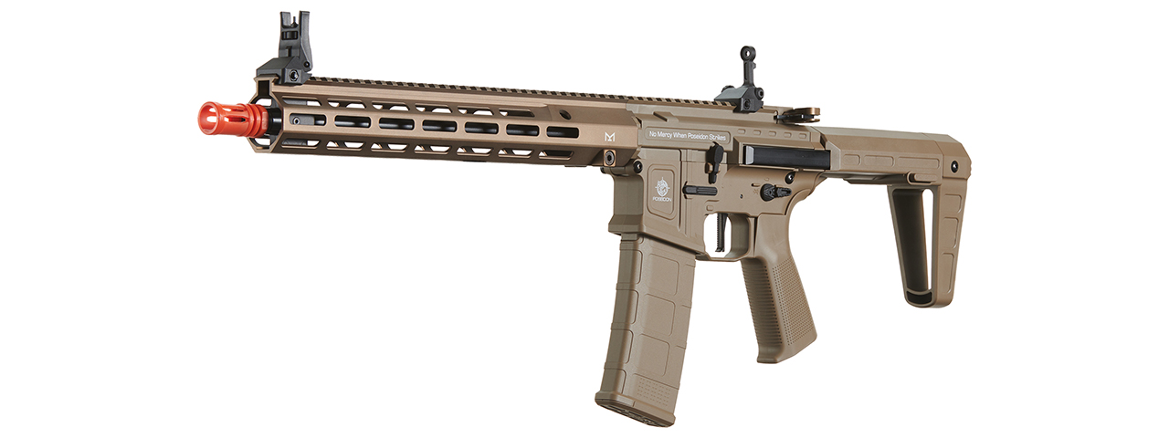 Poseidon Punisher 14" AEGR Rifle w/ Medusa Mosfet - (Tan) - Click Image to Close