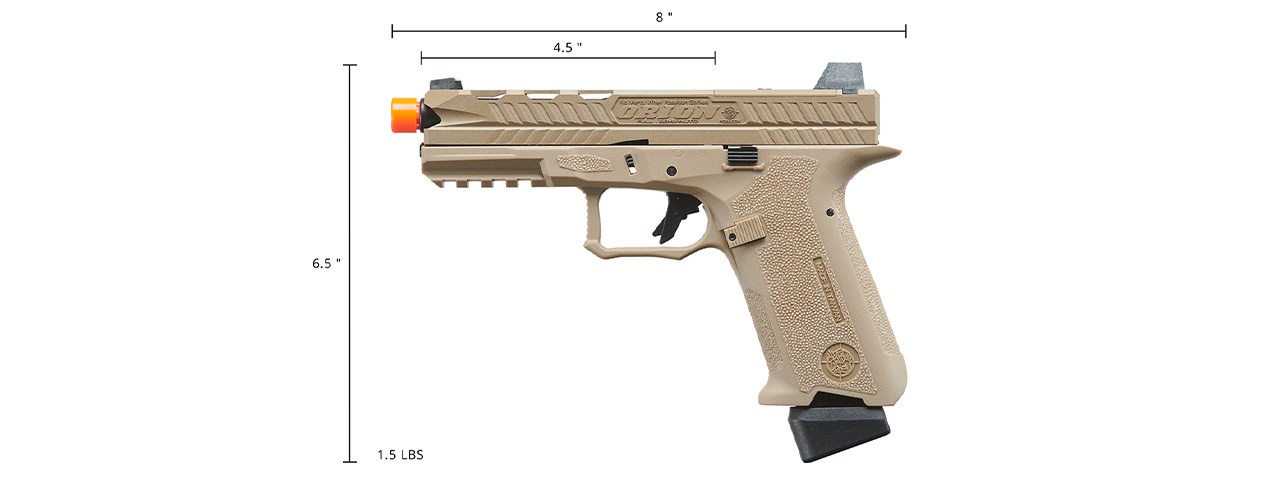 Poseidon Orion Combat GBB Pistol No. 2 - (Tan) - Click Image to Close