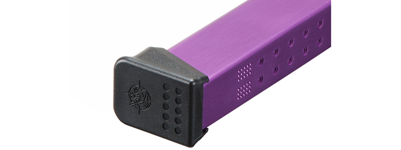 Poseidon 50 Round Green Gas Magazine for Orion GBBP - (Purple) - Click Image to Close