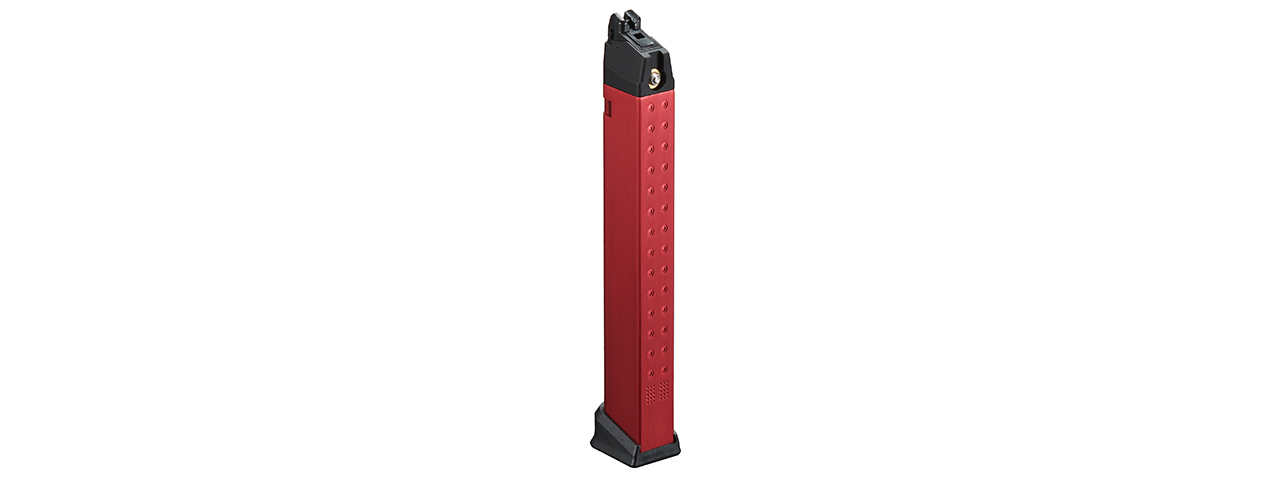 Poseidon 50 Round Green Gas Magazine for Orion GBBP - (Red) - Click Image to Close