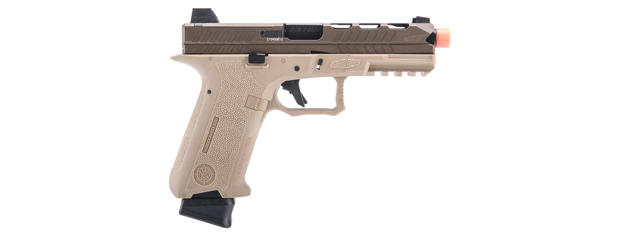 Poseidon Orion Performance Series GBB Pistol No.2 - (Tan/Brown) - Click Image to Close