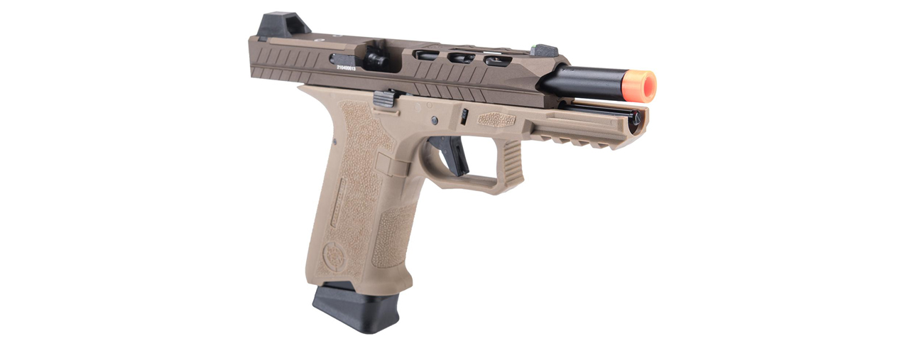 Poseidon Orion Performance Series GBB Pistol No.2 - (Tan/Brown) - Click Image to Close