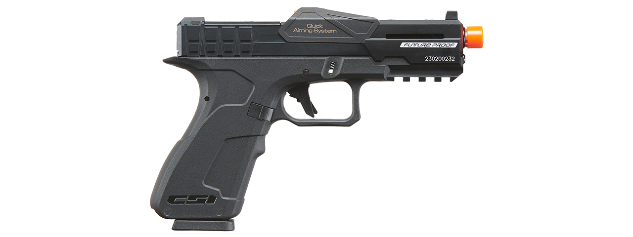 Poseidon CSI XG8 Gas Blow Back Aluminum Pistol - (Metal/Black)