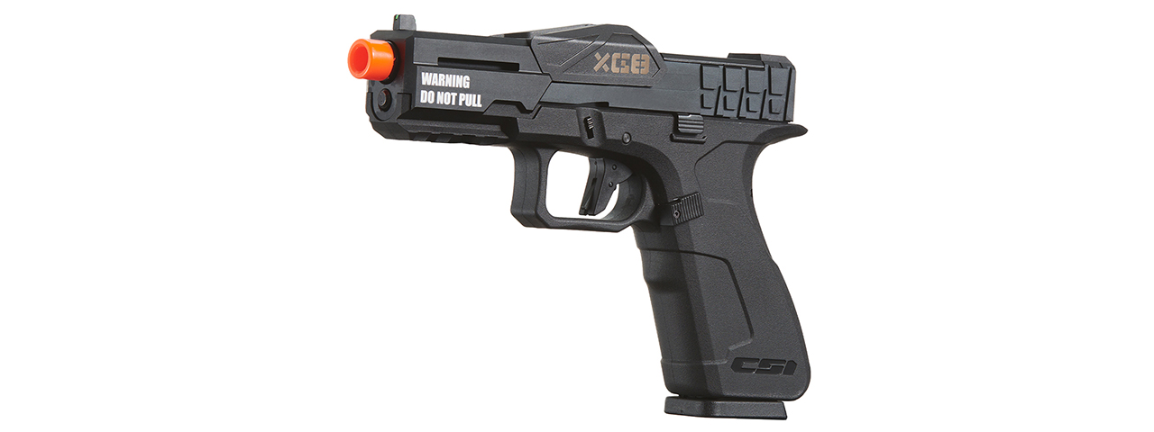 Poseidon CSI XG8 Gas Blow Back Aluminum Pistol - (Metal/Black)