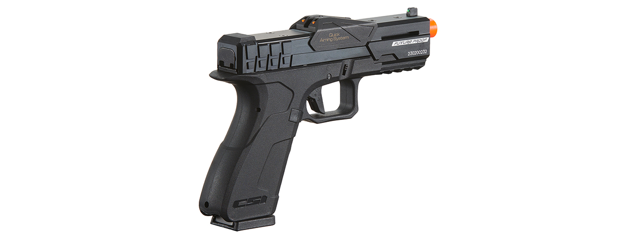 Poseidon CSI XG8 Gas Blow Back Aluminum Pistol - (Metal/Black)