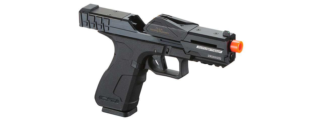 Poseidon CSI XG8 Gas Blow Back Aluminum Pistol - (Metal/Black)