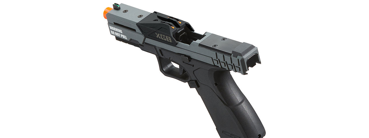 Poseidon CSI XG8 Gas Blow Back Aluminum Pistol - (Metal/Gray) - Click Image to Close