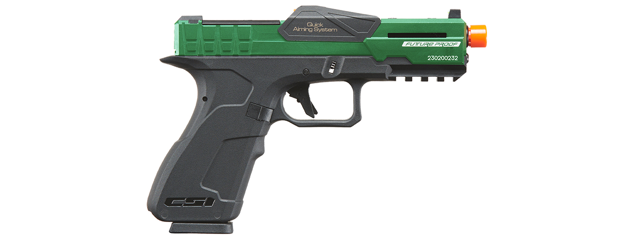 Poseidon CSI XG8 Gas Blow Back Aluminum Pistol - (Metal/OD Green)