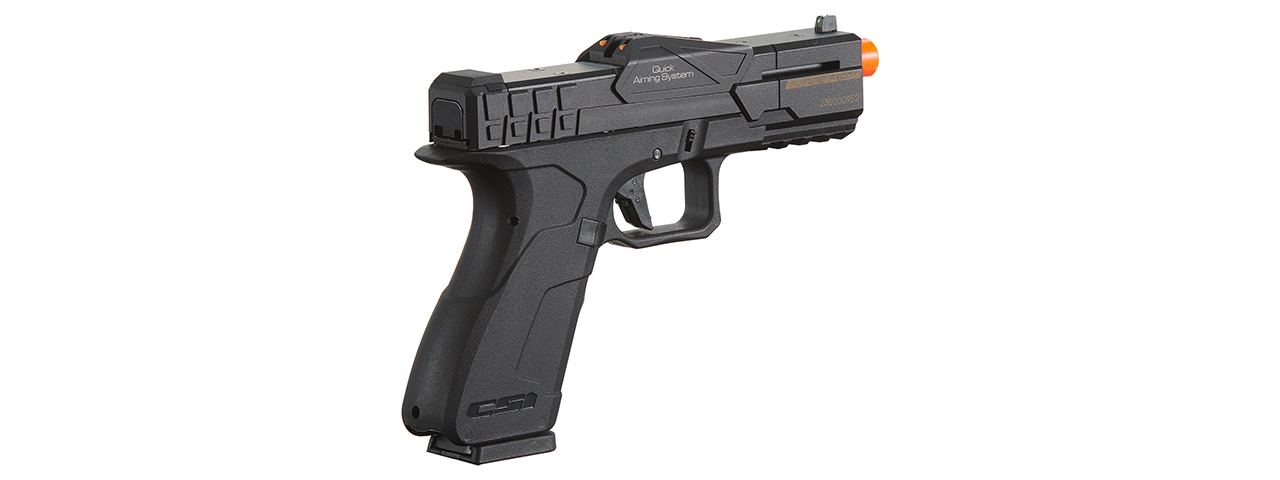 Poseidon CSI XG8 Gas Blow Back Aluminum Pistol - (Black) - Click Image to Close