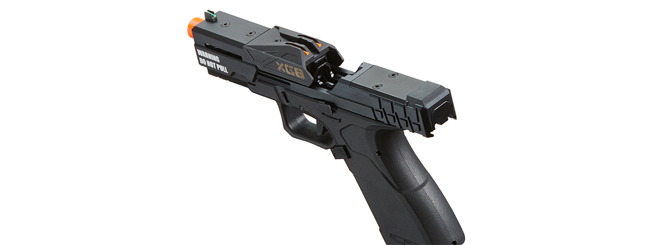 Poseidon CSI XG8 Gas Blow Back Aluminum Pistol - (Black)