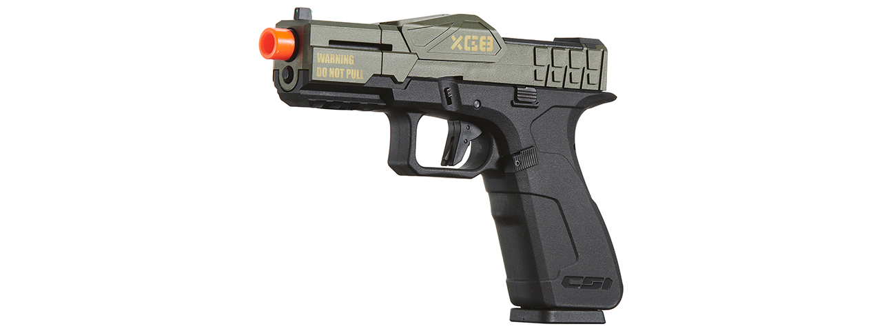 Poseidon CSI XG8 Gas Blow Back Aluminum Pistol - (OD Green/Black)