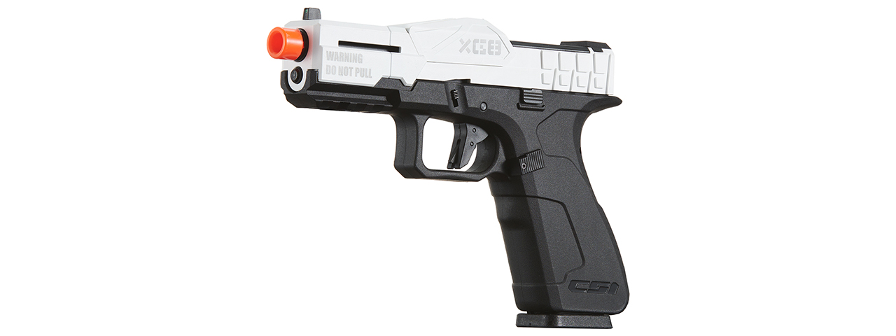 Poseidon CSI XG8 Gas Blow Back Aluminum Pistol - (White/Black)