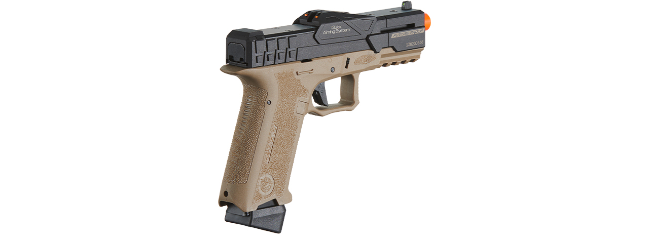 Poseidon CSI XG8 Close Combat Tactical GBB Pistol - (Black/Tan)