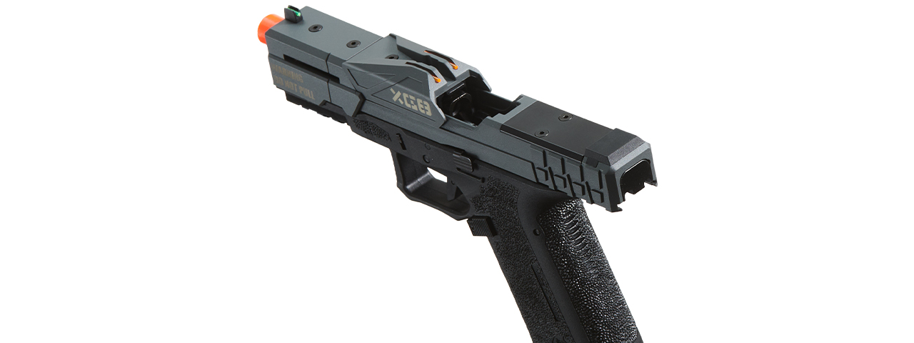 Poseidon CSI XG8 Close Combat Tactical GBB Pistol - (Gray/Black) - Click Image to Close