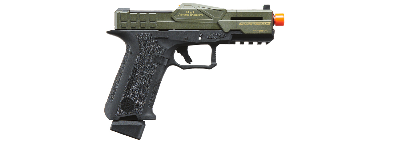 Poseidon CSI XG8 Close Combat Tactical GBB Pistol - (OD Green/Black)