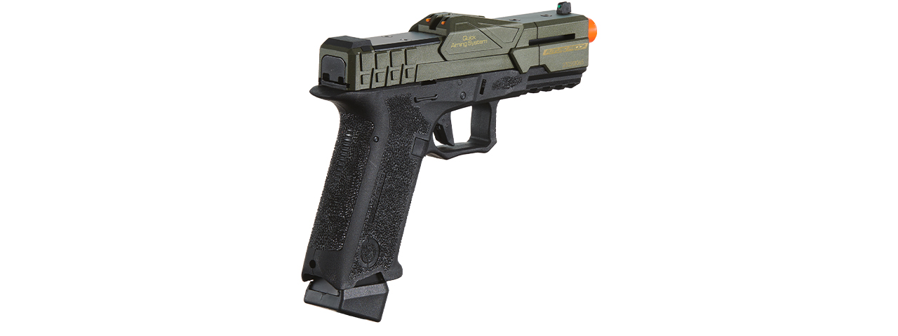 Poseidon CSI XG8 Close Combat Tactical GBB Pistol - (OD Green/Black) - Click Image to Close