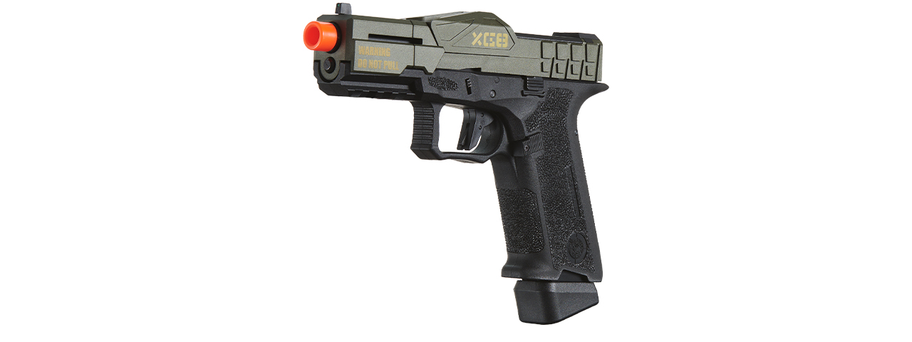 Poseidon CSI XG8 Close Combat Tactical GBB Pistol - (OD Green/Black) - Click Image to Close