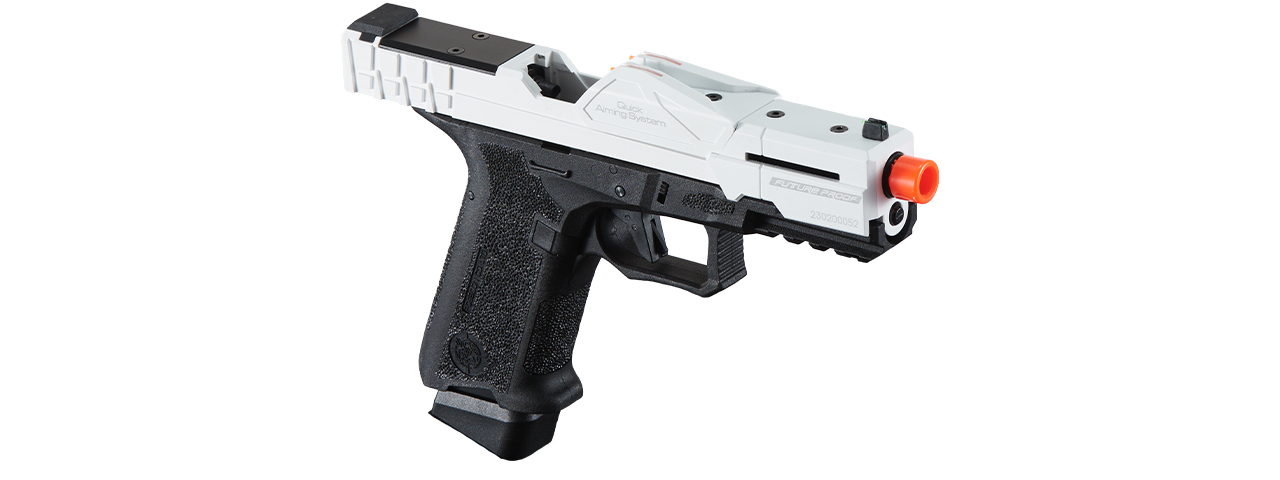 Poseidon CSI XG8 Close Combat Tactical GBB Pistol - (White/Black)