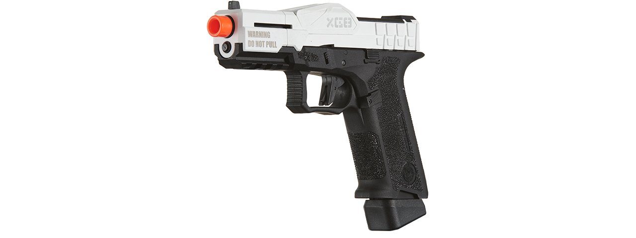 Poseidon CSI XG8 Close Combat Tactical GBB Pistol - (White/Black) - Click Image to Close