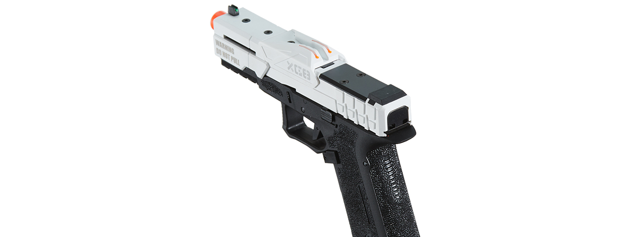 Poseidon CSI XG8 Close Combat Tactical GBB Pistol - (White/Black)