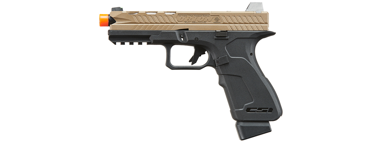 Poseidon CSI Orion Close Combat Tactical GBB Pistol - (Tan/Black)