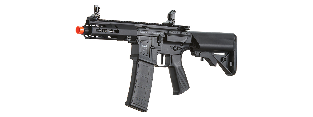 Poseidon XQ4 6" QRF w/ Crane Stock AEGR Rifle - (Black) - Click Image to Close