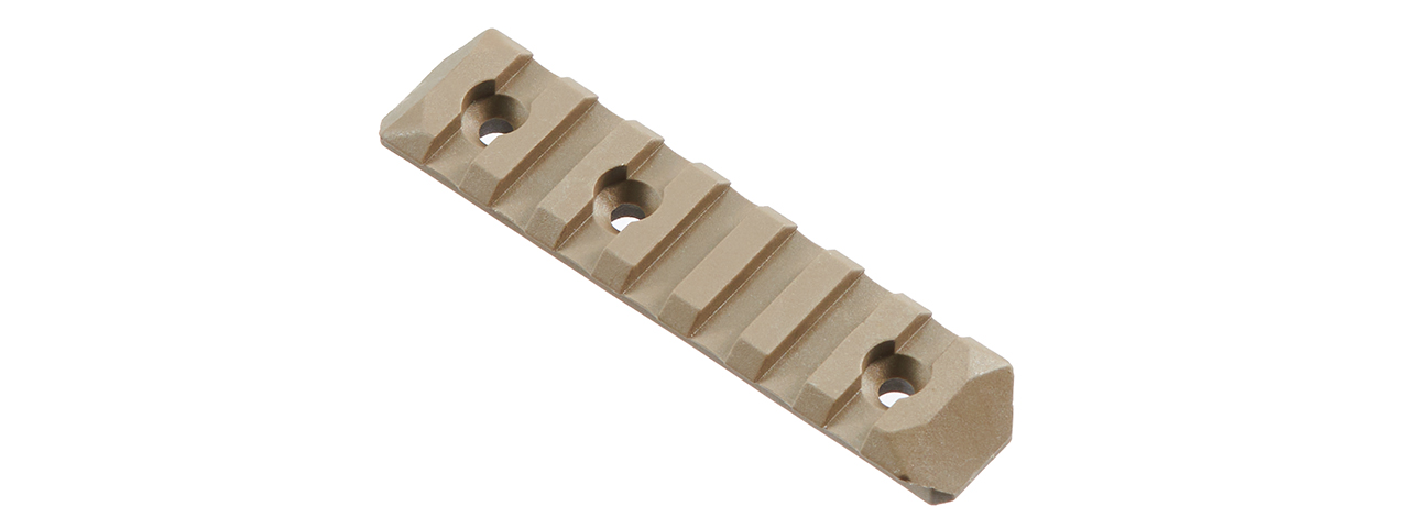 PTS AIRSOFT UPGRADED 7-SLOT KEYMOD RAIL SECTION - DARK EARTH