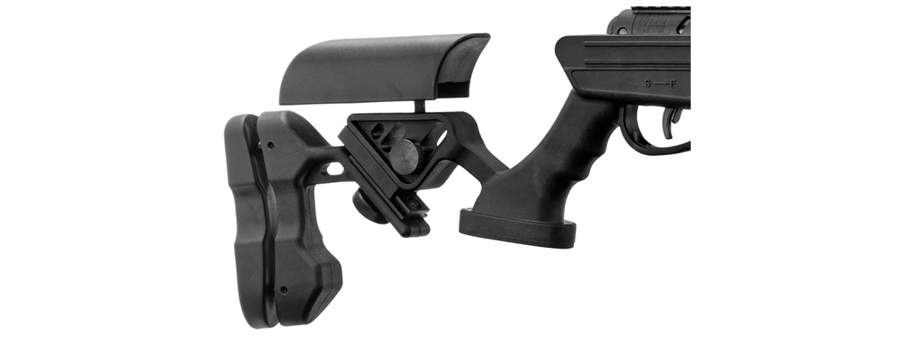 Black Ops Soul Quantico Break Barrel Air Rifle w/ 4x32 Scope - (Black) - Click Image to Close